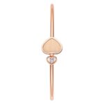 Bransoletka z diamentem Chopard Happy Hearts Golden Hearts James Bond 007 różowe złoto 002
