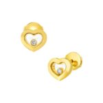 Kolczyki z diamentami Chopard Happy Diamonds Icons żółte złoto 002