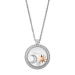 Naszyjnik Chopard Happy Diamonds Happy Sun, Moon and Stars Białe Złoto z Diamnetami 001