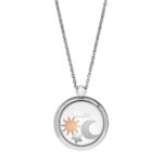 Naszyjnik Chopard Happy Diamonds Happy Sun, Moon and Stars Białe Złoto z Diamnetami 003