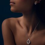 Naszyjnik Chopard Happy Diamonds Happy Sun, Moon and Stars Białe Złoto z Diamnetami 005