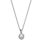 Naszyjnik Chopard Happy Diamonds Icons białe złoto z diamentem 002