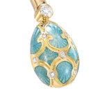 Bransoletka Heritage Turquoise Guilloché Enamel Open – z różowego złota z diamentami 1057BT1895 02