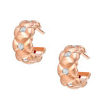 Kolczyki Treillage Egg – z różowego złota z diamentami 1716EA3131 12 01