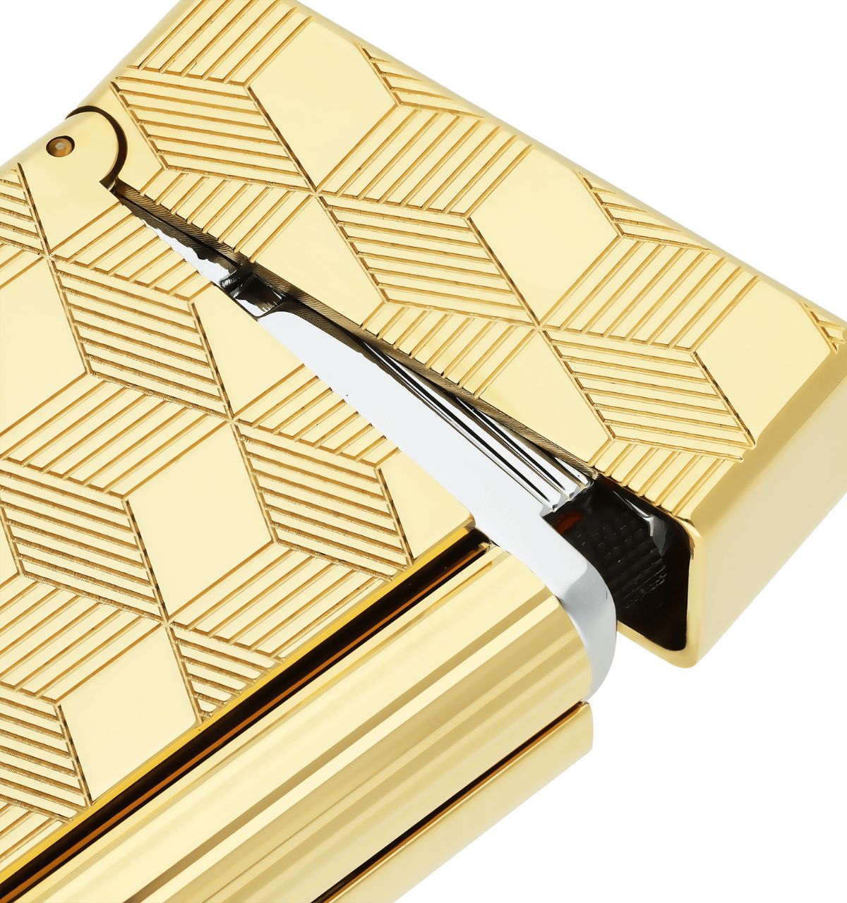 Zapalniczka-S.T.-Dupont-Initial-Guilloche-Cube-Golden-Plucinski-2