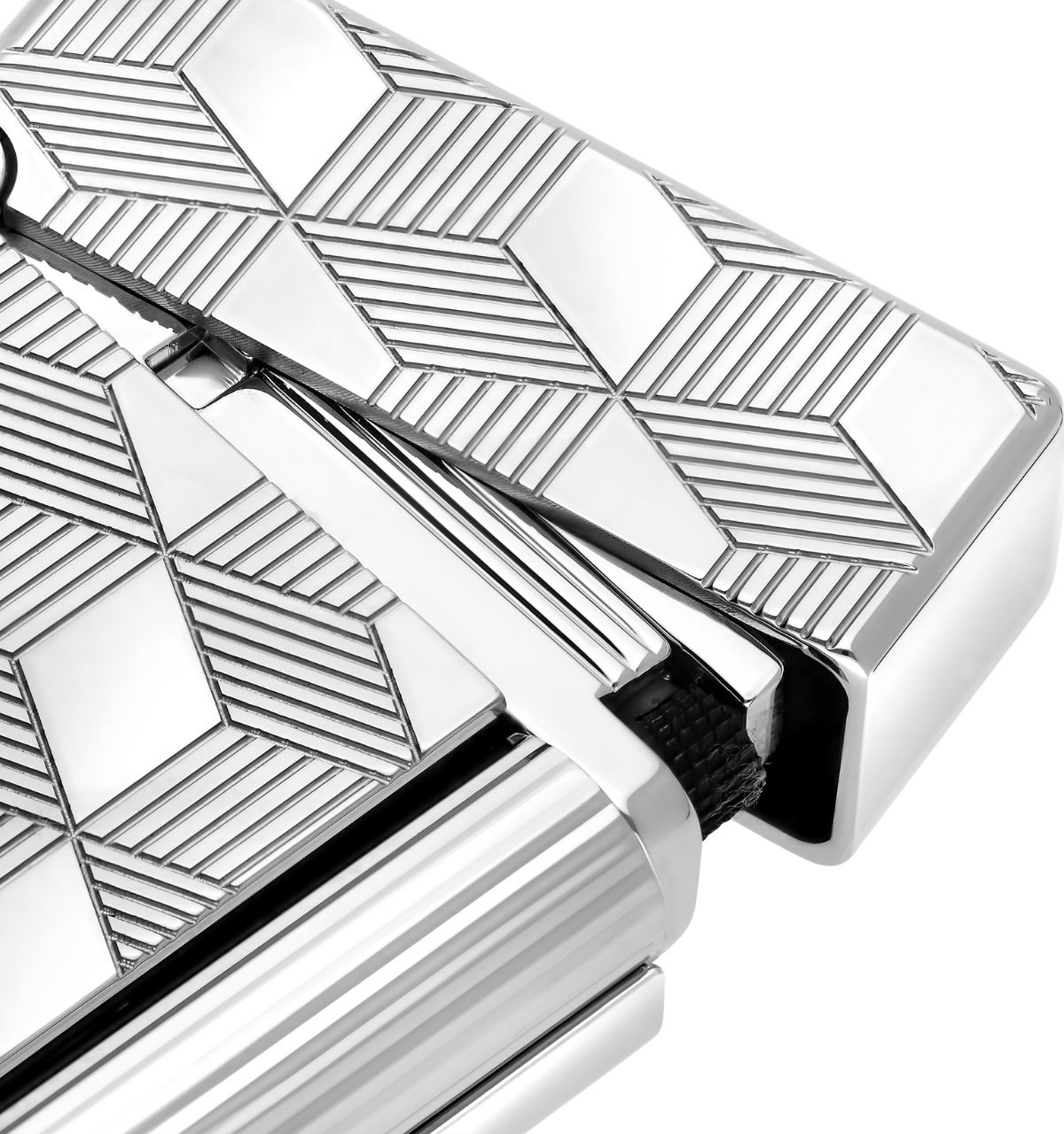 Zapalniczka-S.T.-Dupont-Initial-Guilloche-Cube-Silver-Plucinski-2