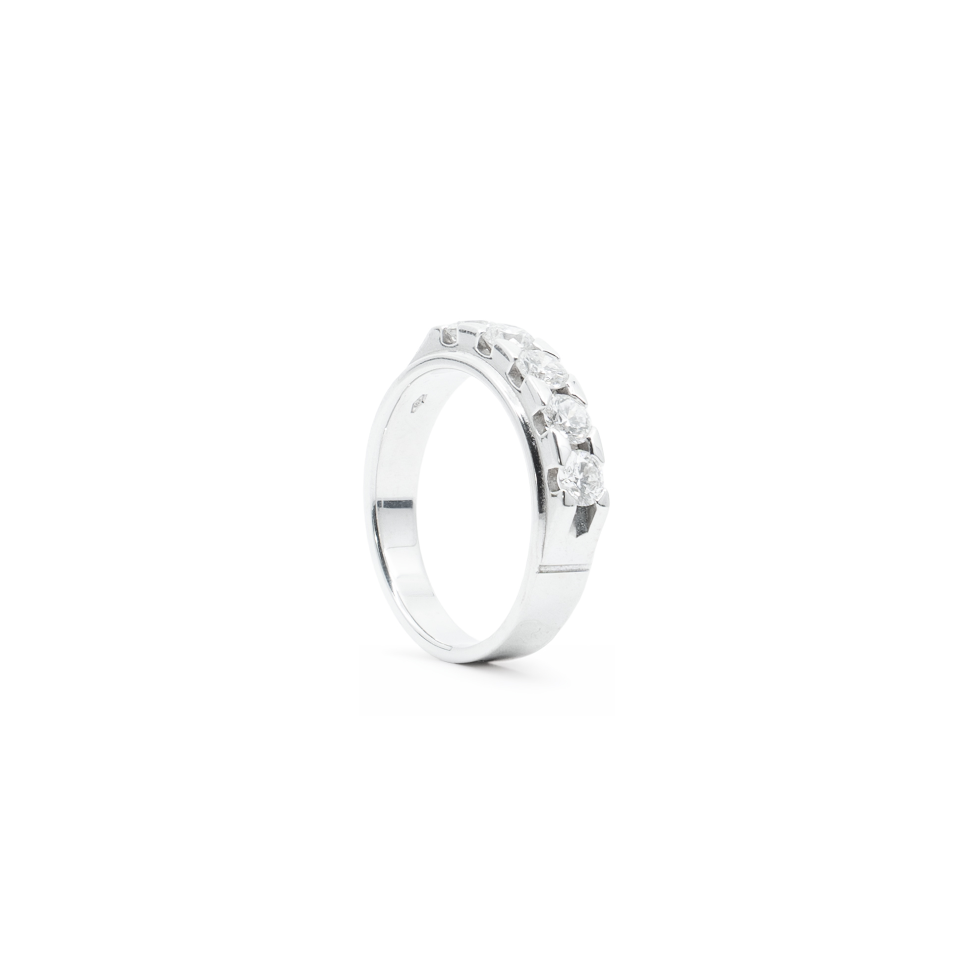 Pierścionek Rota e Rota z diamentami 0,75 ct – białe złoto