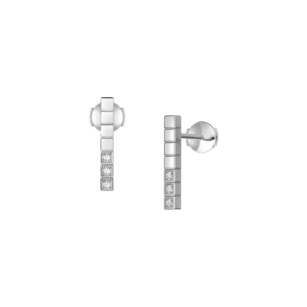 Kolczyki Ice Cube białe złoto i diamenty Chopard