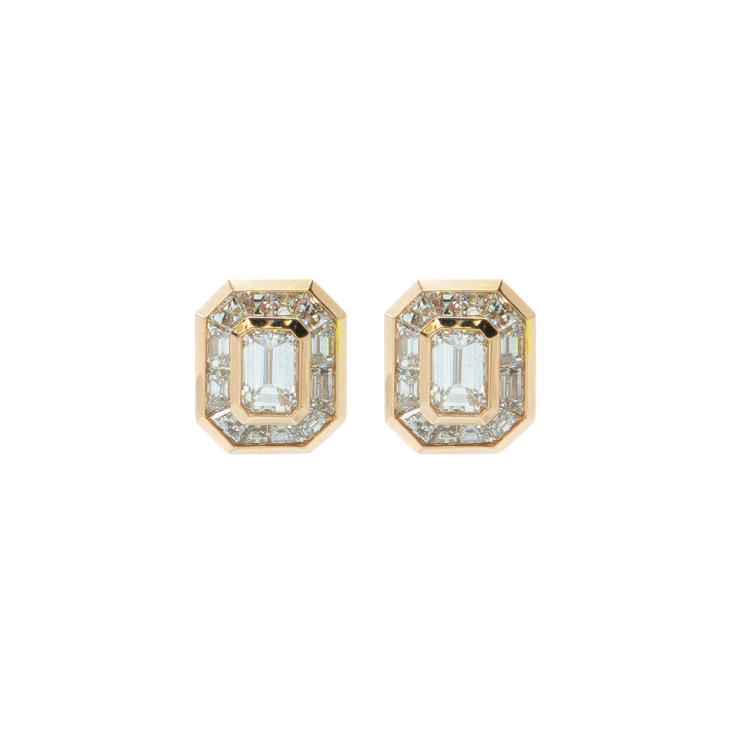 Kolczyki Atelier Pluciński z diamentami 1,53 ct – różowe złoto