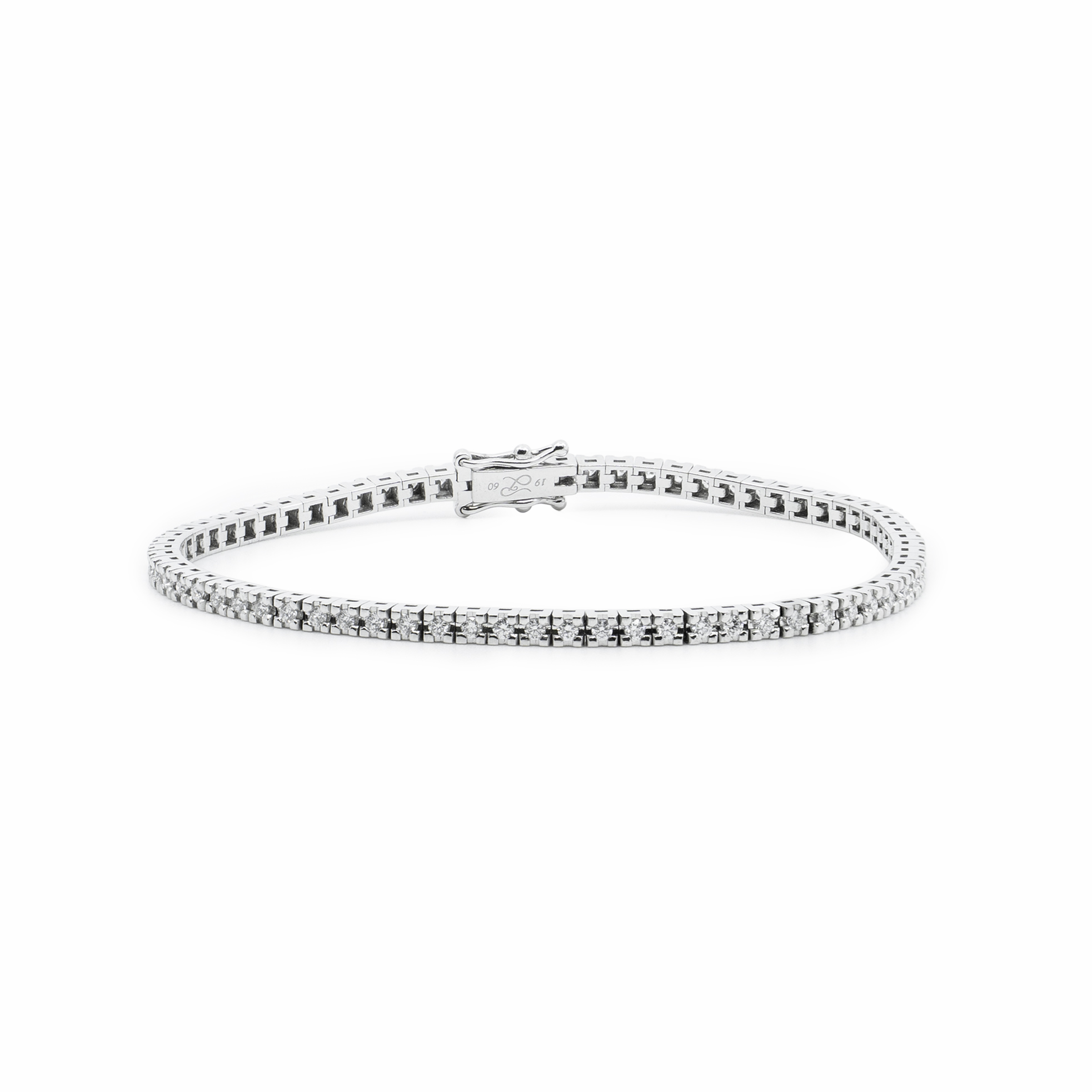 Bransoletka Atelier Pluciński z diamentami 0,95 ct – białe złoto