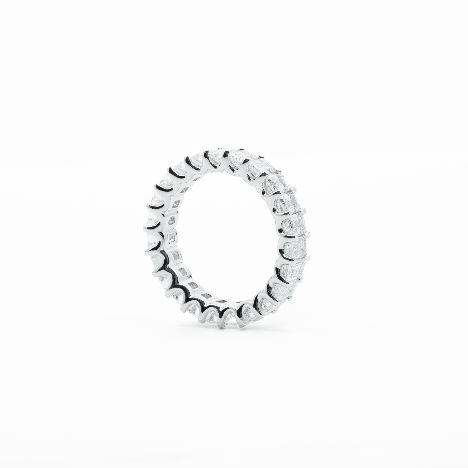 Pierścionek Atelier Pluciński z diamentami 4,49 ct – białe złoto