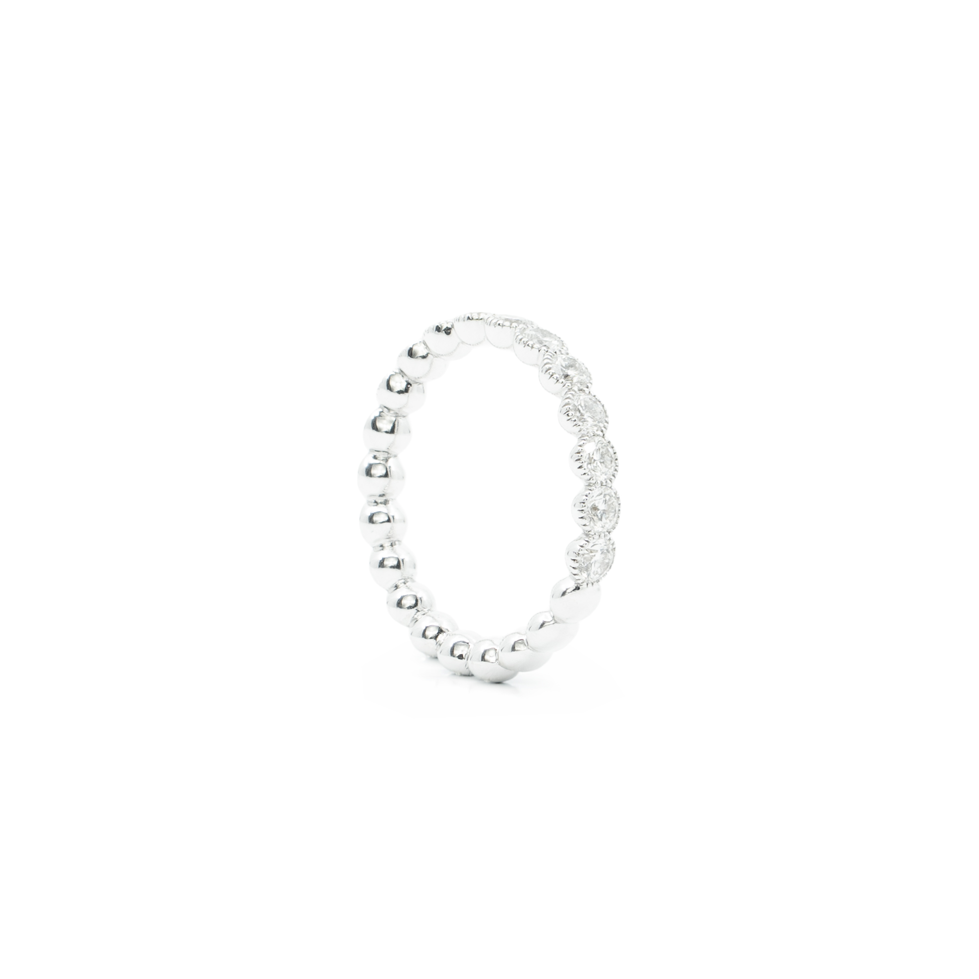 Pierścionek Rota e Rota z diamentami 0,95 ct – białe złoto