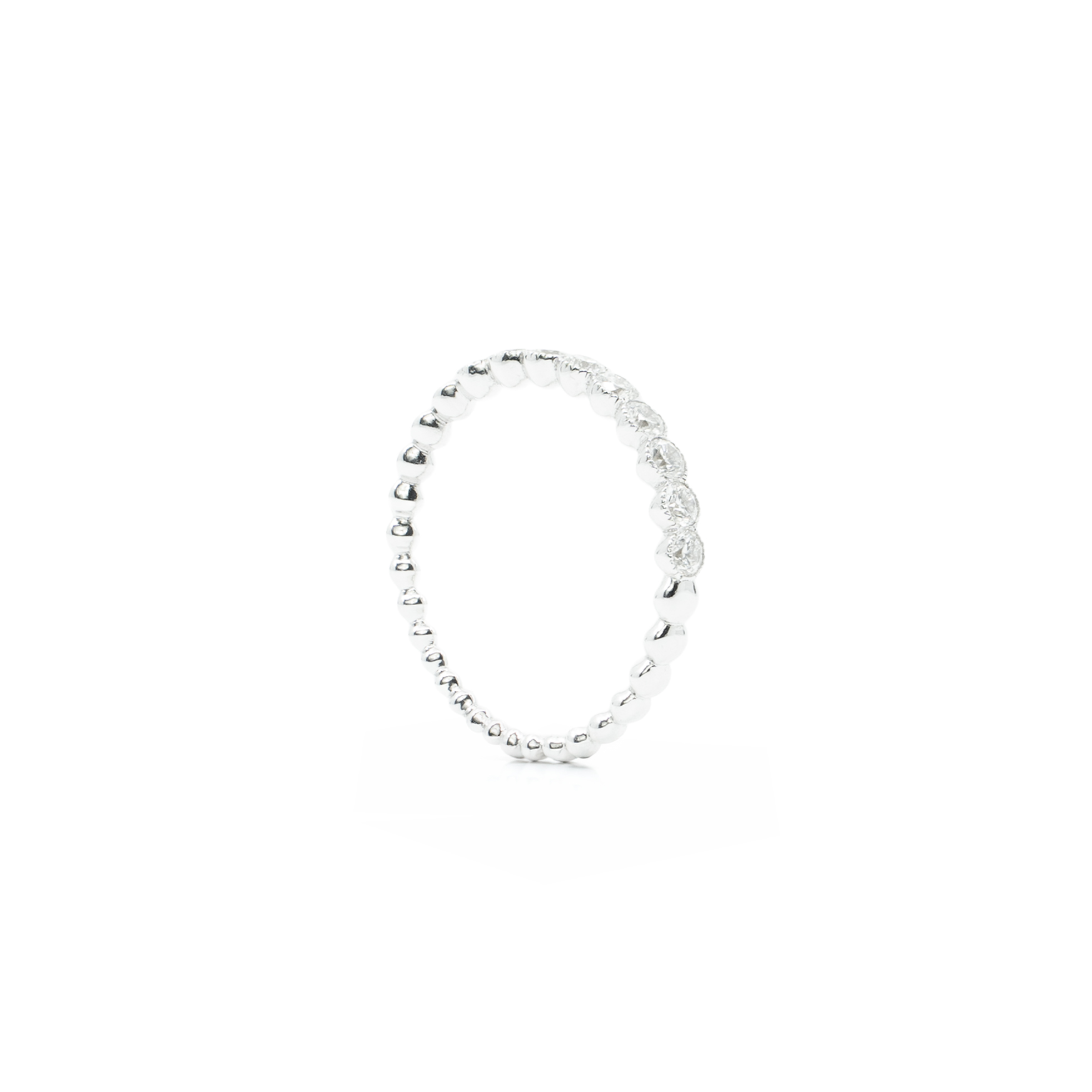 Pierścionek Rota e Rota Bubbles z diamentami 0,50 ct – białe złoto